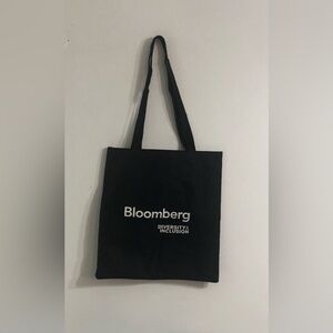 Bloomberg shoulder Tote bag Diversity & inclusion graphic black. Size 14”LX13W